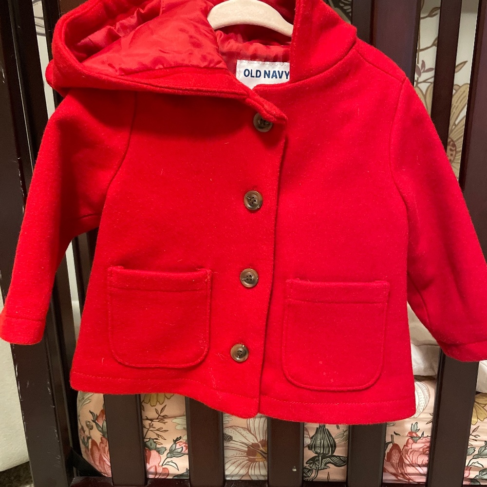12-18 month red coat